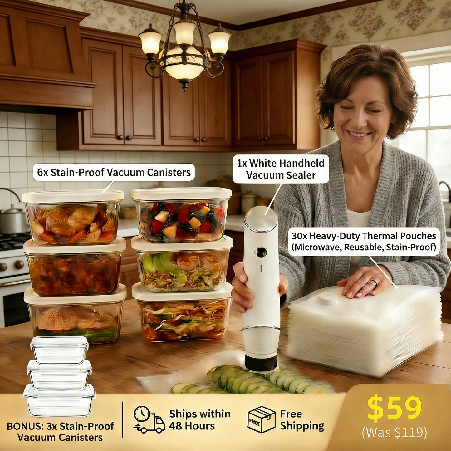 SwiftSeal™   Handheld Vacuum Sealer Food Storage Bundle
