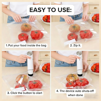 SwiftSeal™   Handheld Vacuum Sealer Food Storage Bundle
