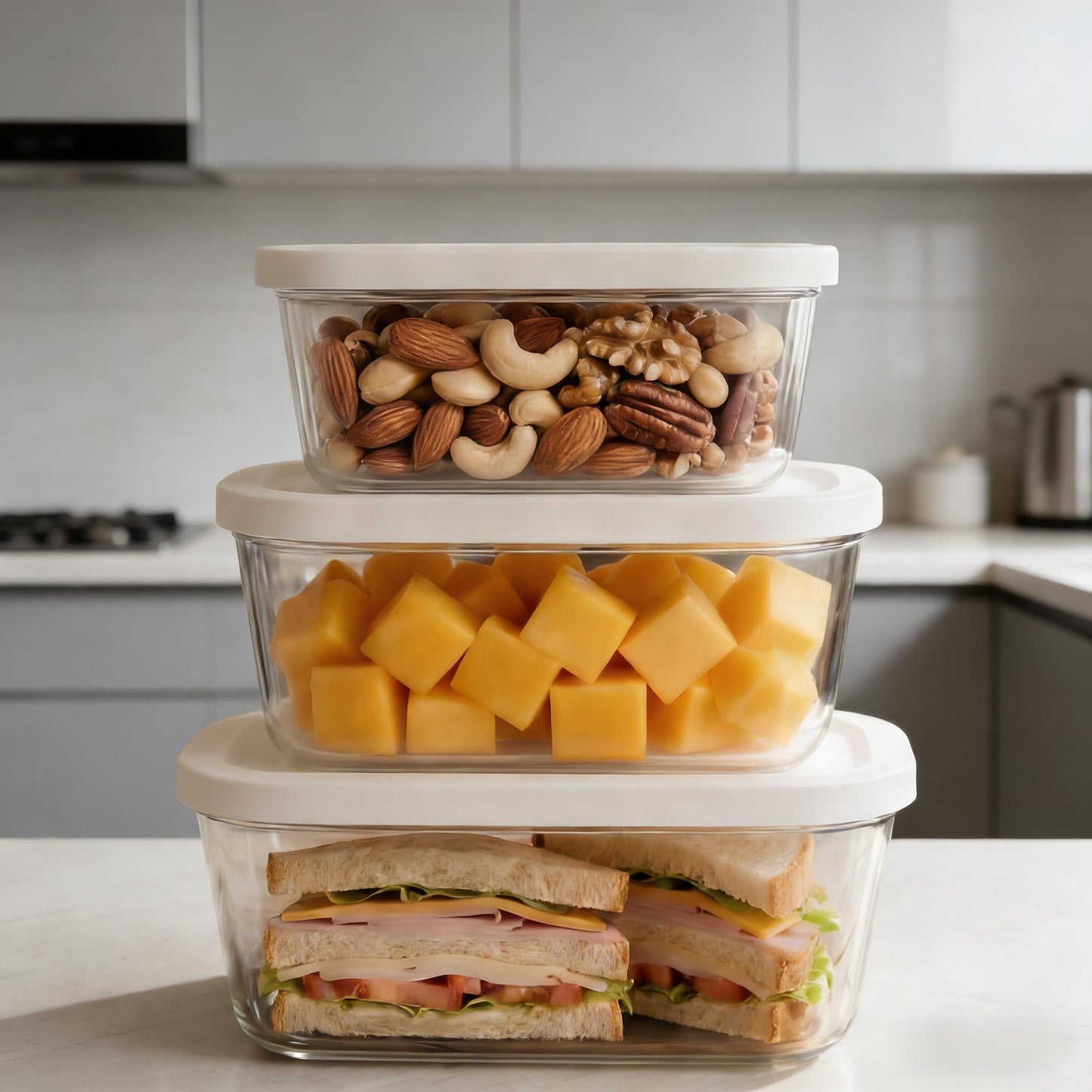 Vacuum Seal Glass Food Storage Containers