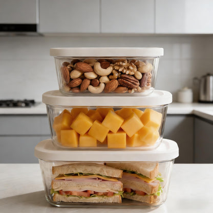 Vacuum Seal Glass Food Storage Containers